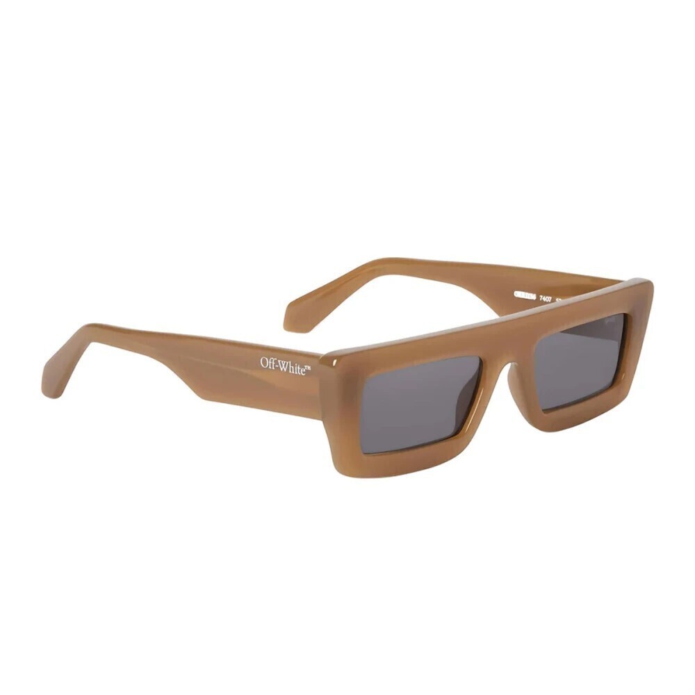 Off-White Ontario OERI136F24PLA0017407 Sunglasses Brown Acetate Rectangle